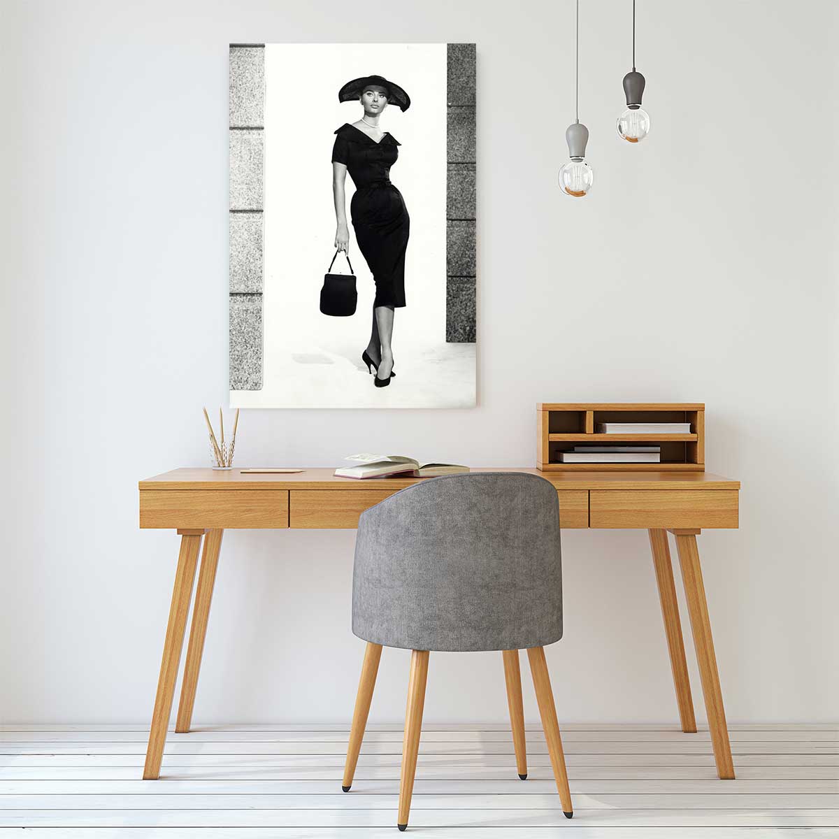 Photo actrice Célèbre Sophia Loren tableau alu dibond, HEXOA