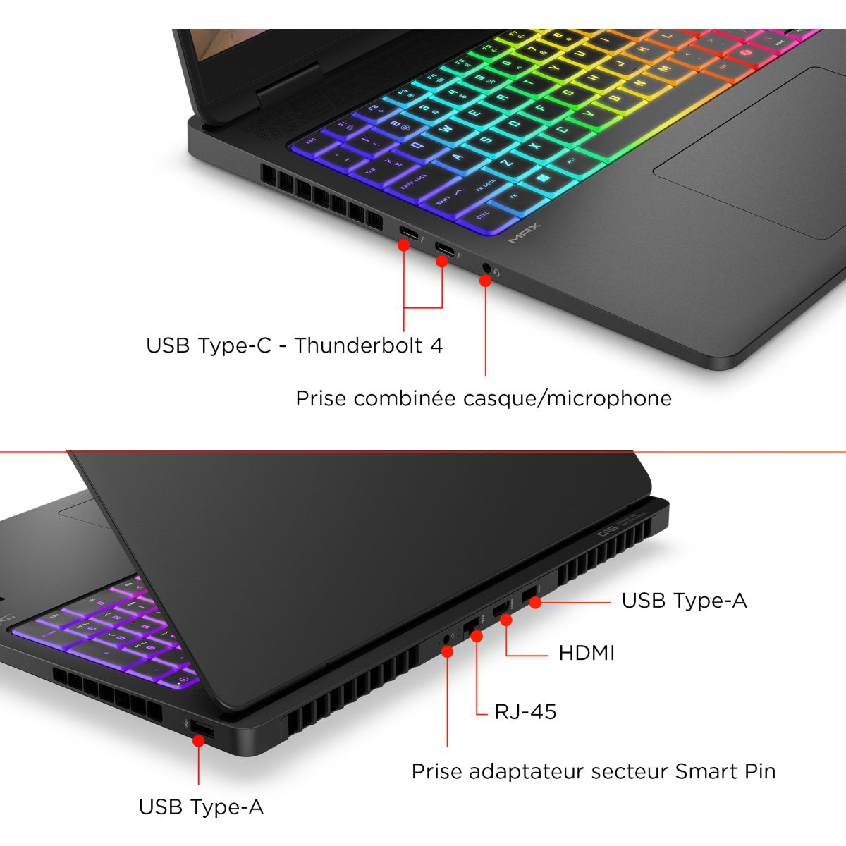 PC Gamer Omen 16" WQXGA 240Hz Intel Core Ultra 9 275HX Nvidia GeForce RTX 5070 32 Go RAM DDR5 SSD 1 To couleur unique, HP