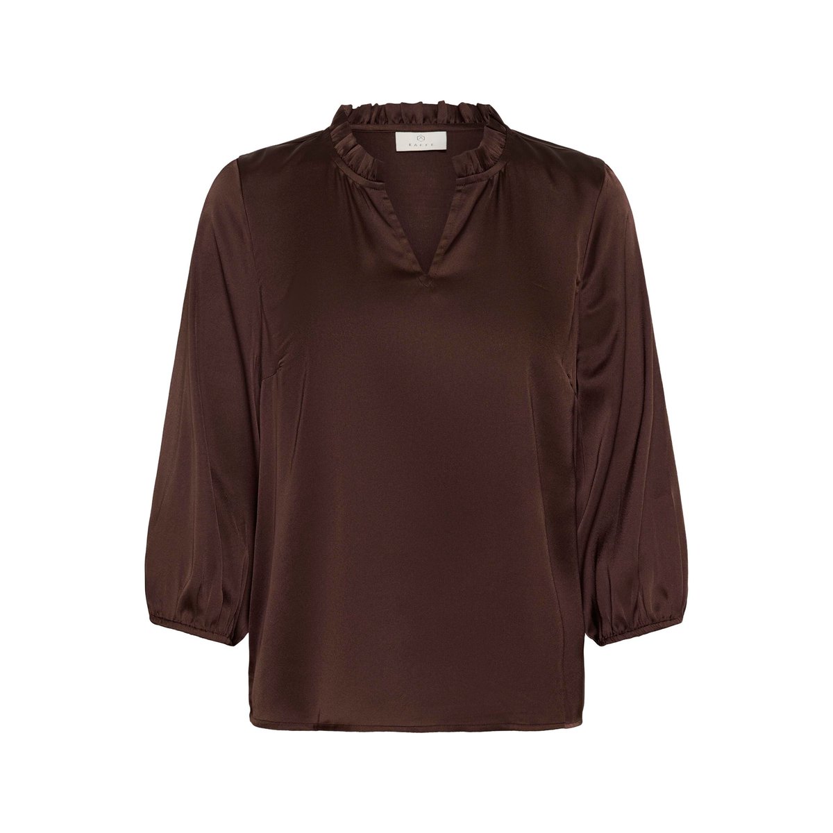 Blouse à manches longues marron chocolate brown, KAFFE