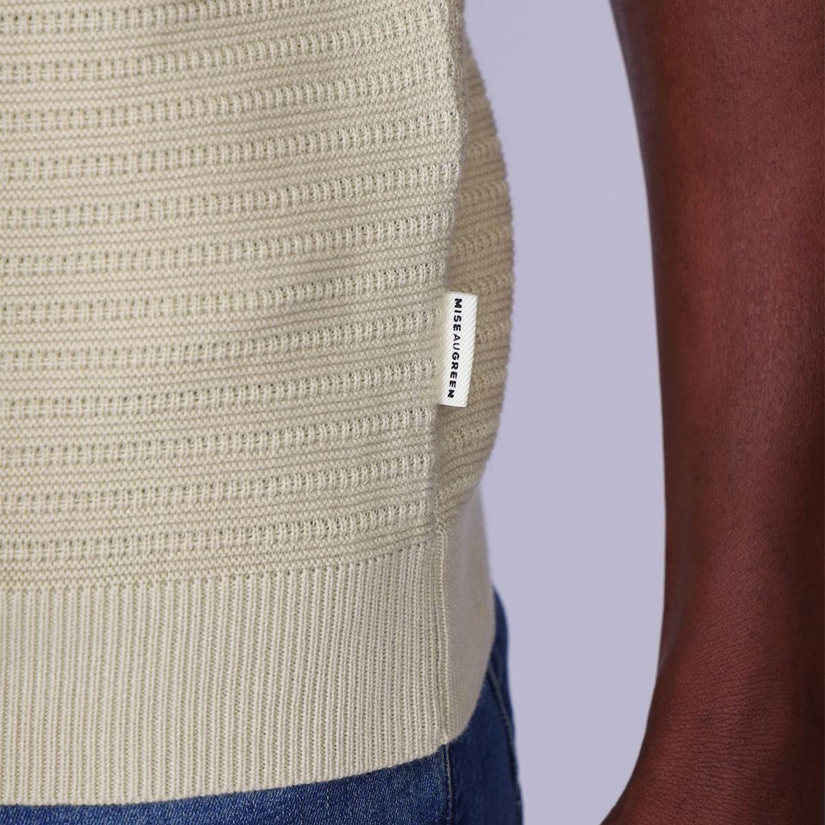 Polo tricot Gibson beige, MISE AU GREEN