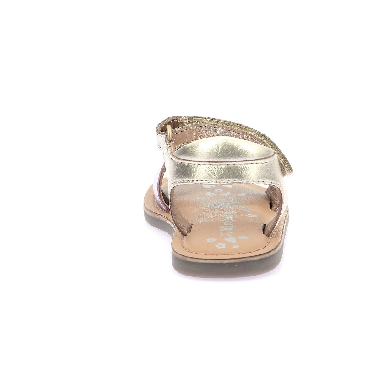 Sandali in pelle con chiusura a velcro Dyastar color oro multicolore, KICKERS