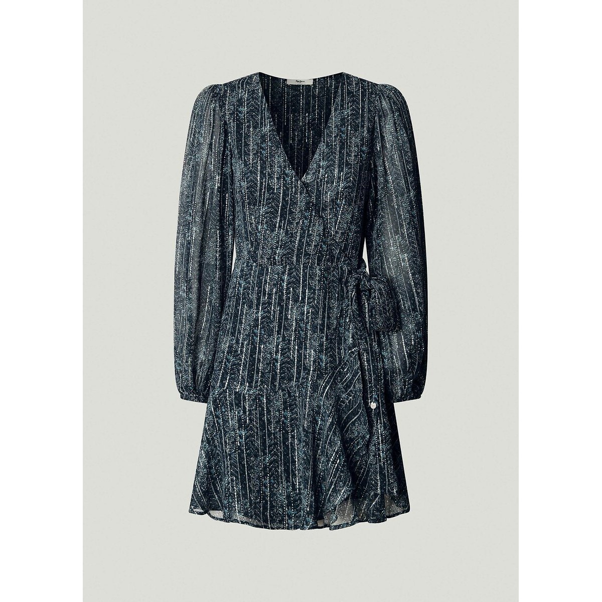 Maisie Printed Mini Dress blue print, PEPE JEANS