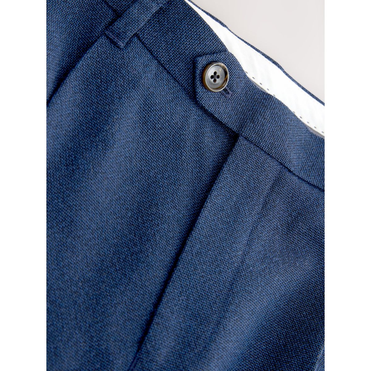 Pantalon texturé avec languettes d’ajustement bleu marine, NEXT