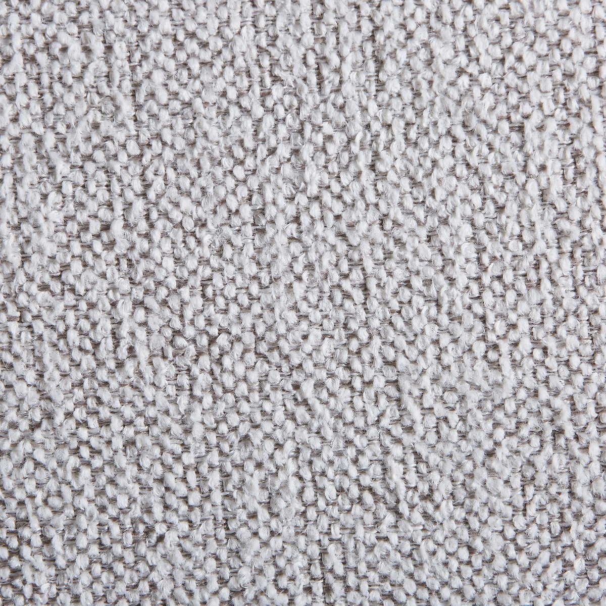Lot de 2 chaises en tissu et métal crème avec accoudoirs BRYNE ivoire, HABITAT