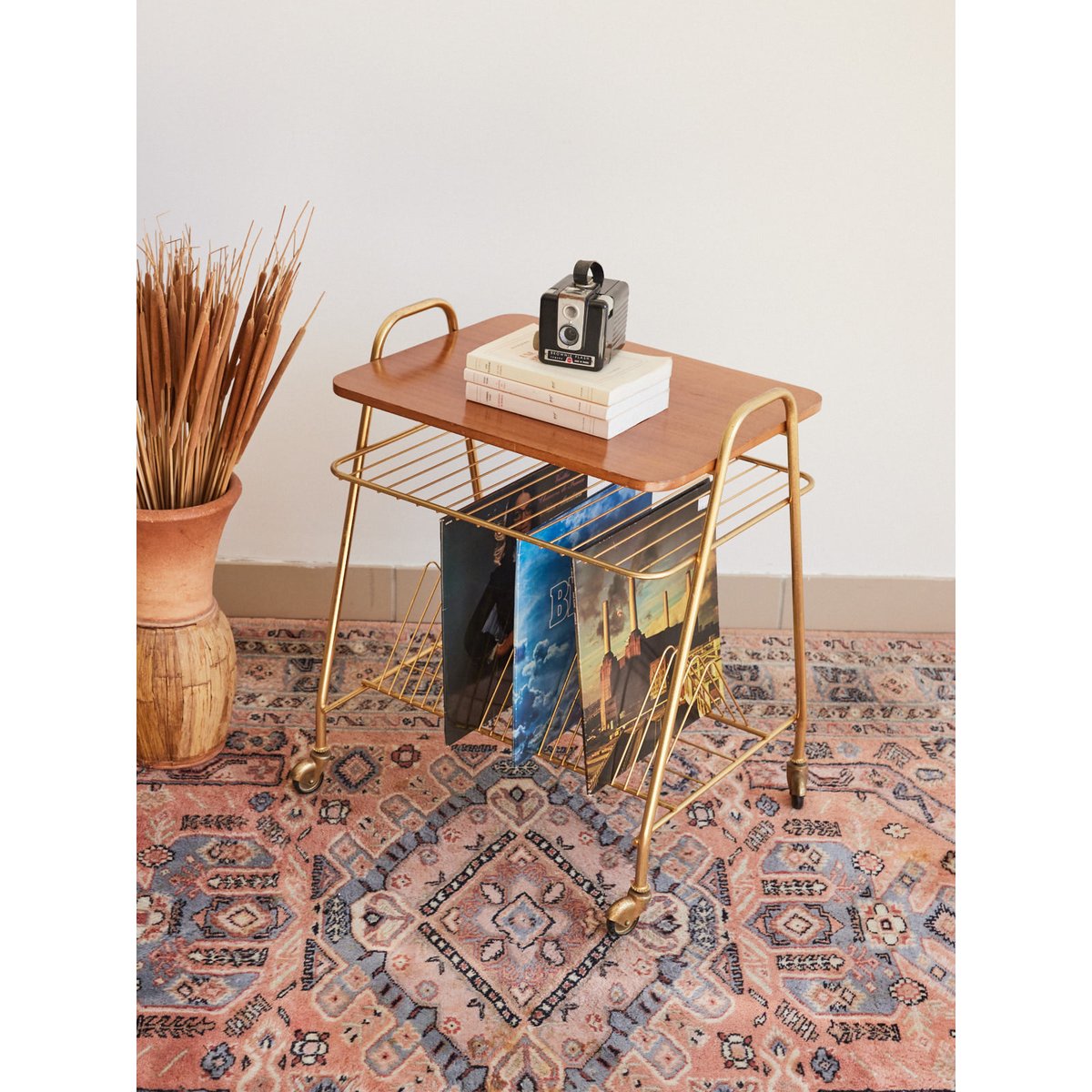 Porte vinyles en bois Anouk N°347 - Bon état doré, DEBONGOUT