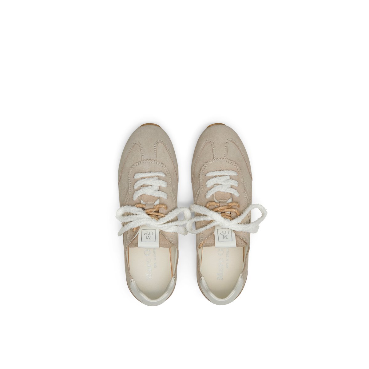 Baskets Modèle Fabiana avec double laçage creme, MARC O'POLO