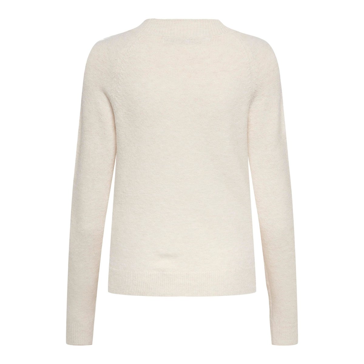 Pull col montant en fine maille blanc, ONLY