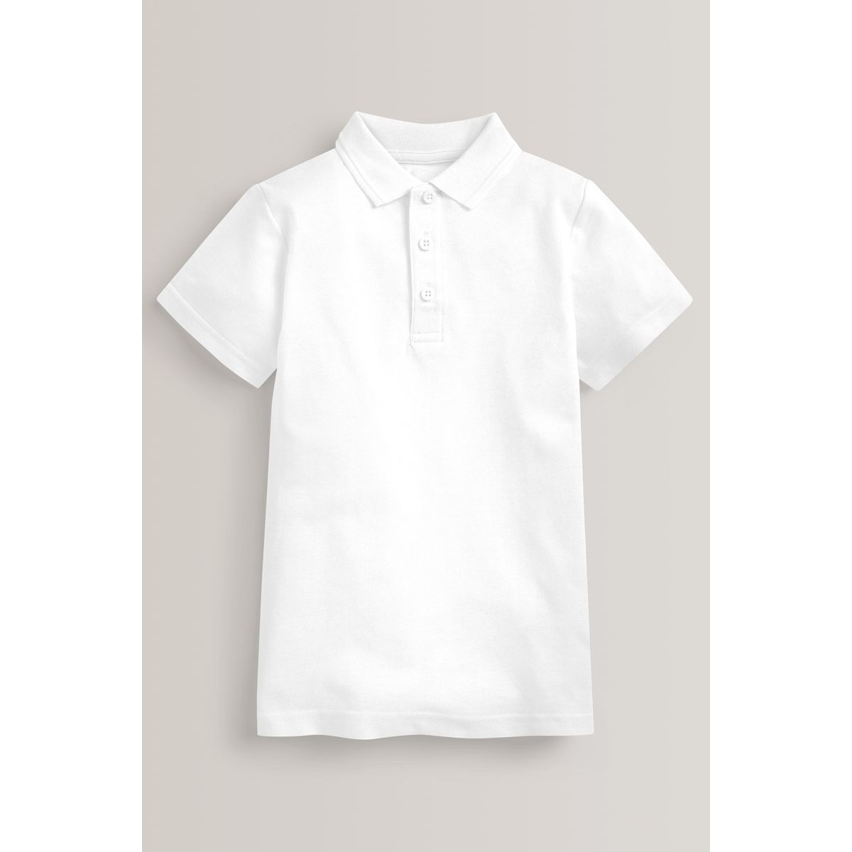 Polo à fermeture facile, lot de 2 blanc, NEXT