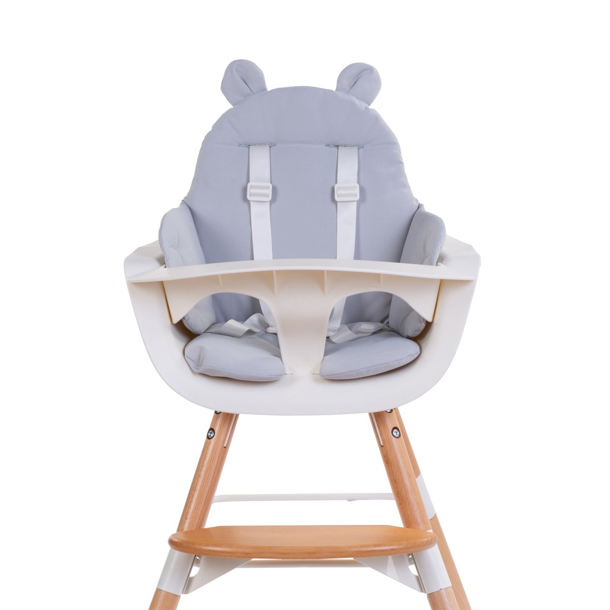 Coussin chaise haute déperlant gris, CHILDHOME