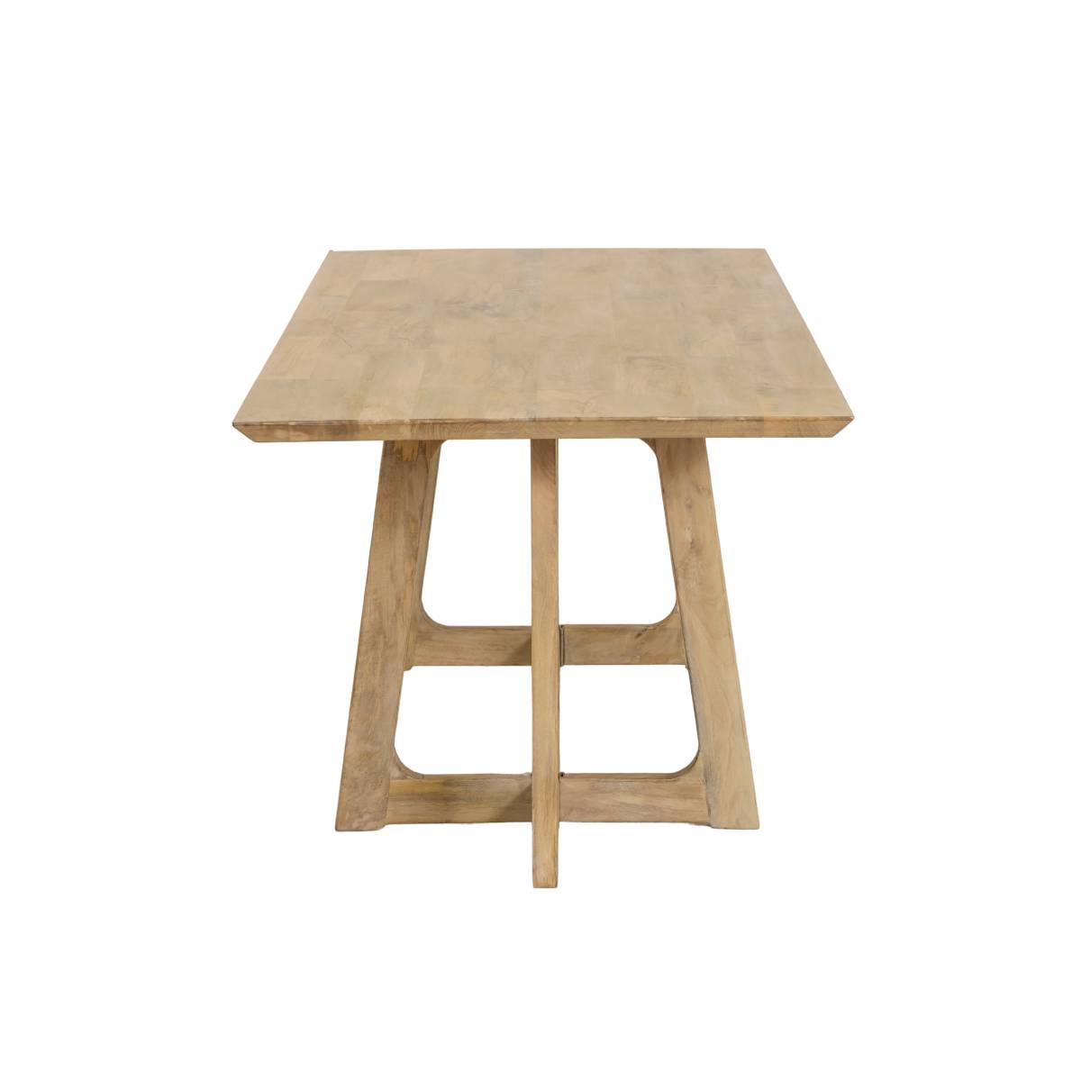 Table à manger en bois de manguier ANASTASIA bois clair, MADE IN MEUBLES