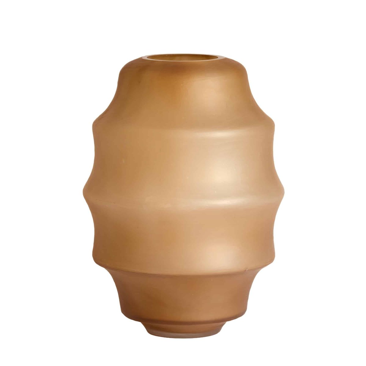 Vase Verre NAYORO doré, LIGHT & LIVING 