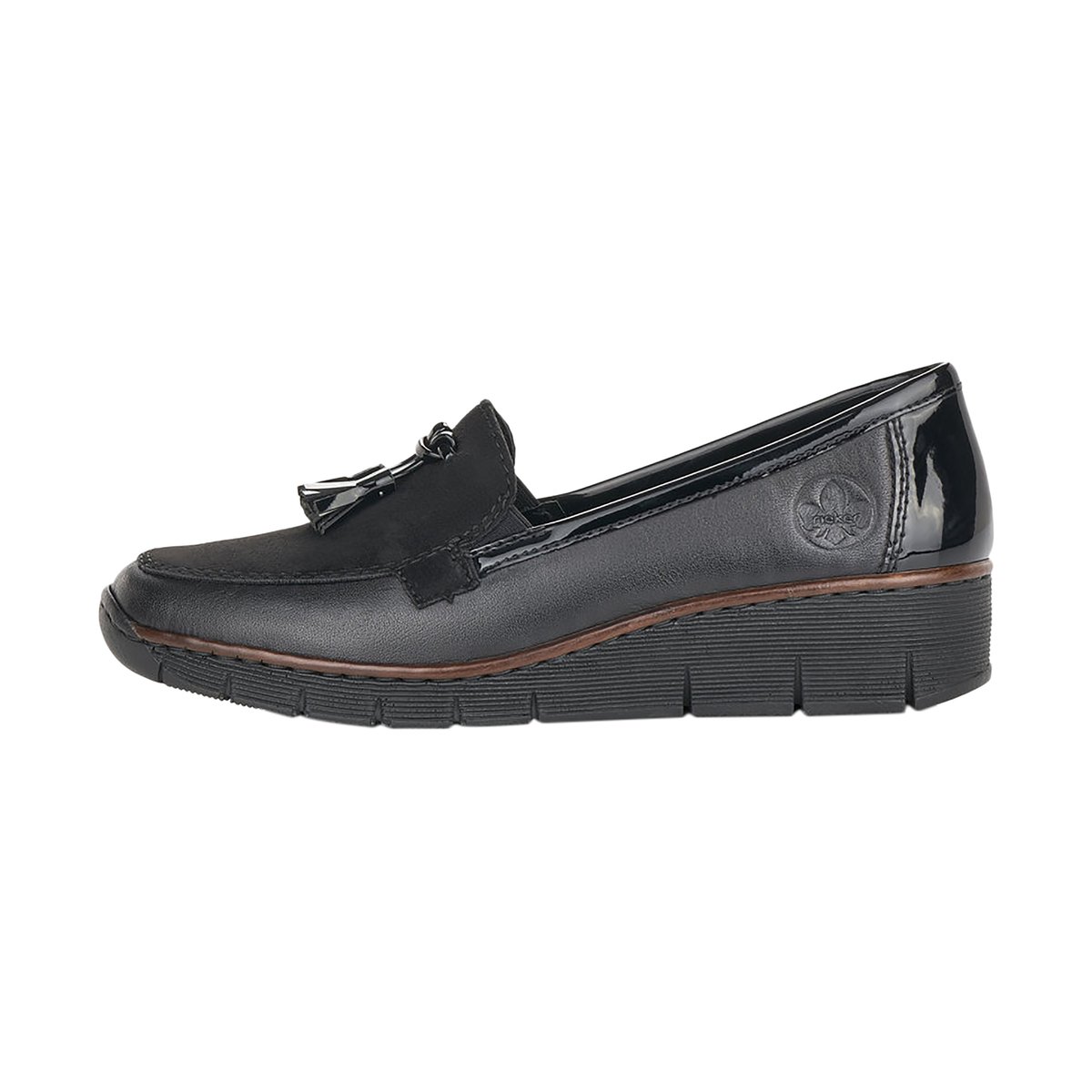 Mocassin Cuir Morelia noir, RIEKER