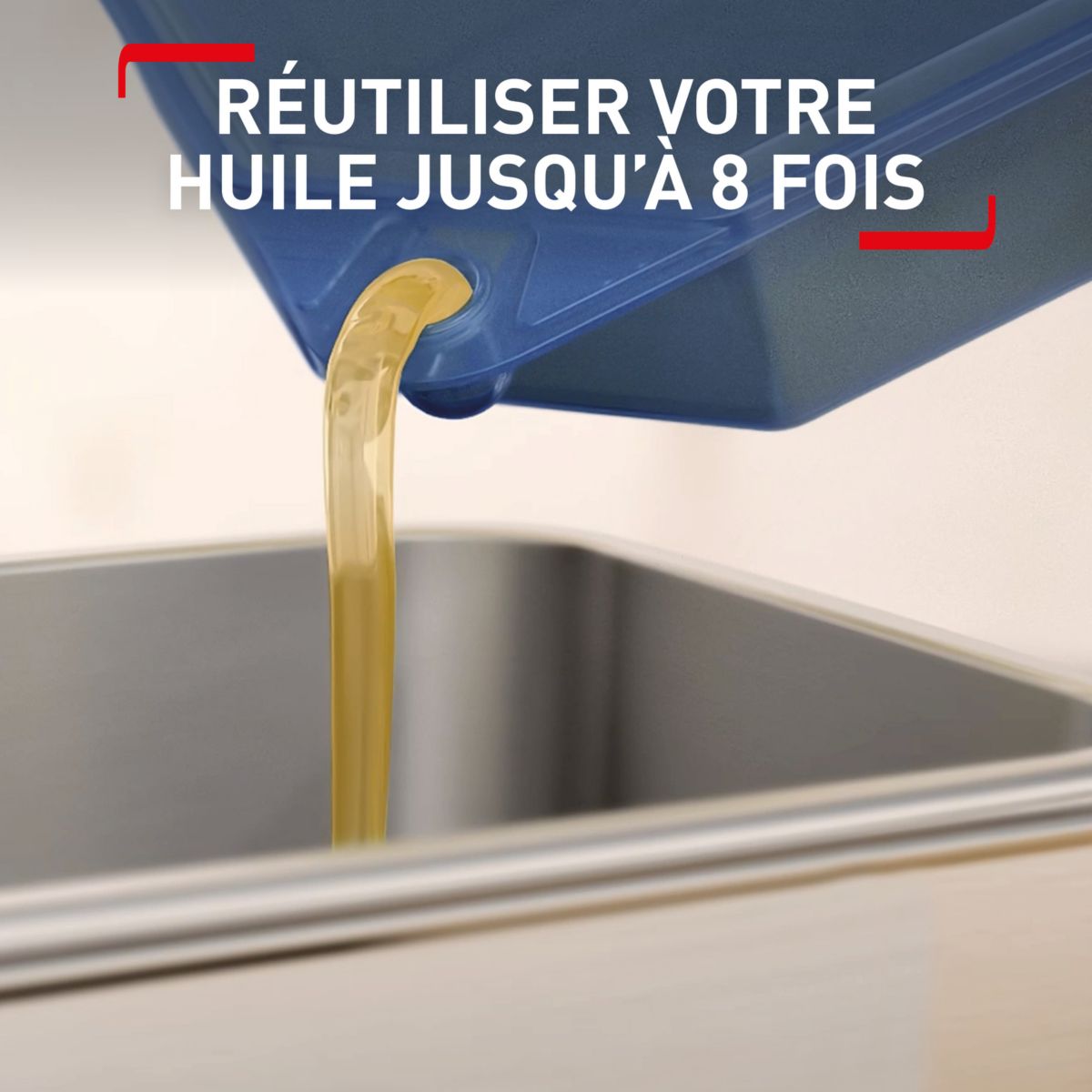 Friteuse semi pro Oleoclean 3,5L FR804000 gris inox, SEB