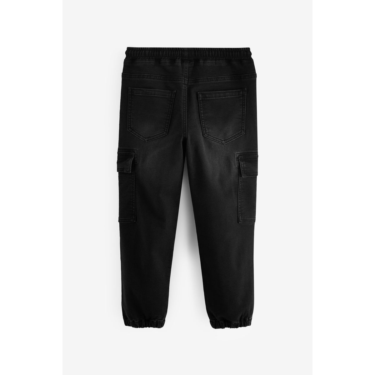 Jean cargo avec taille élastique noir, NEXT