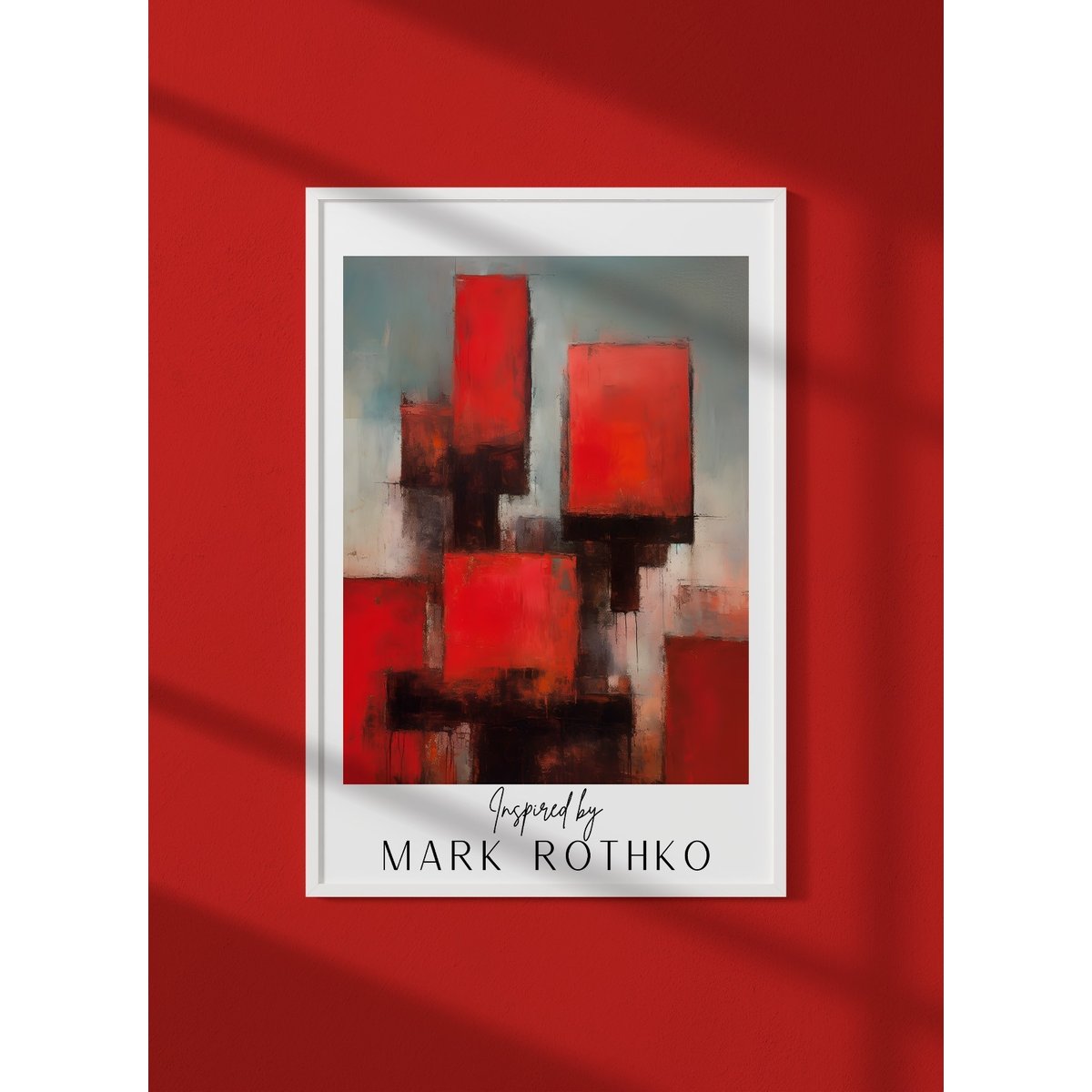 Affiche Mark Rothko n°12 blanc, L'AFFICHERIE