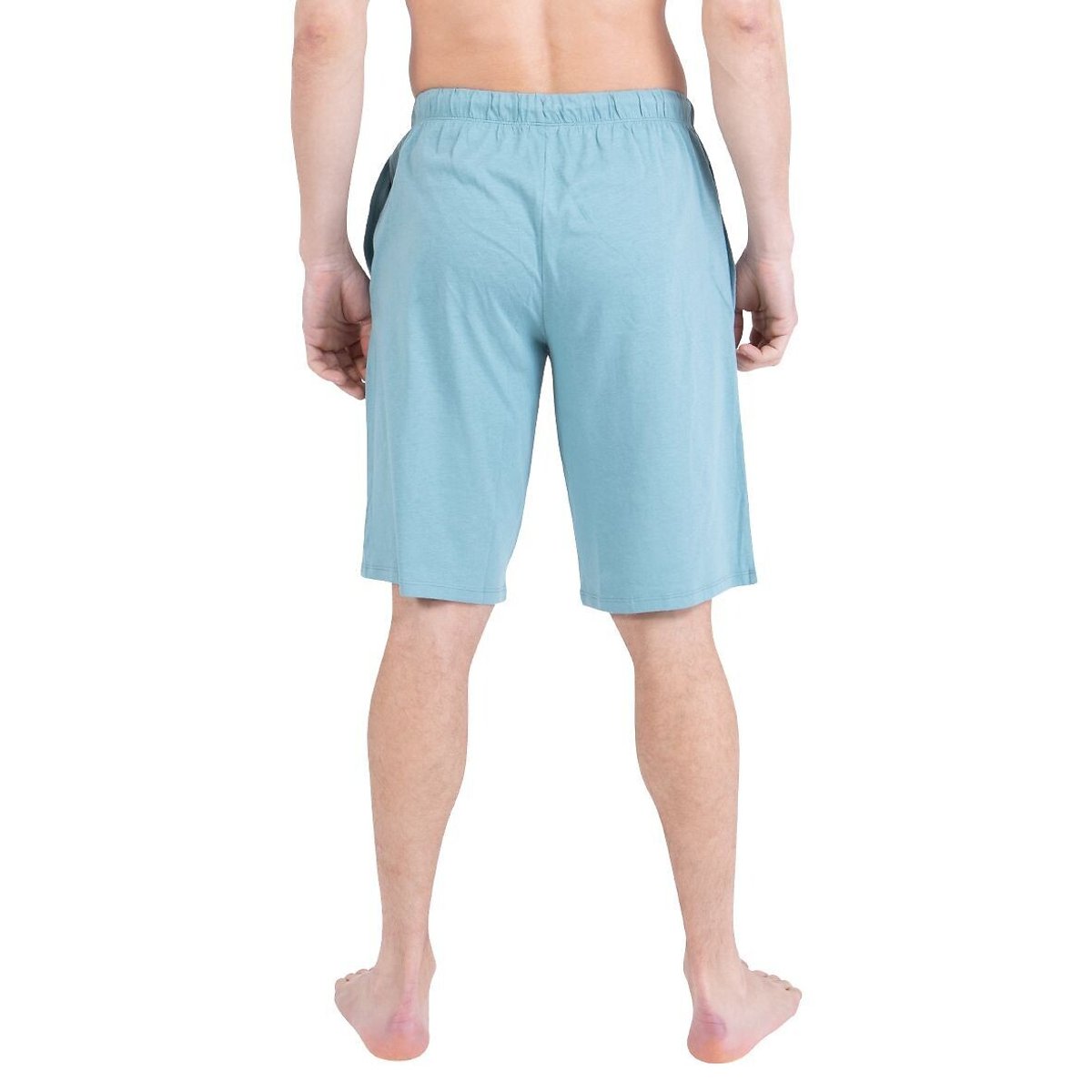 Pyjama court col rond bleu vert, ATHENA