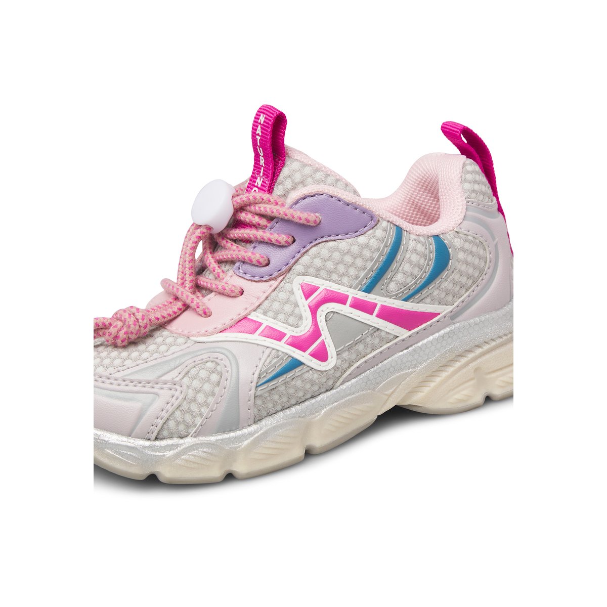 Sneakers en tissu synthétique WAVE. gris-fuchsia, NATURINO