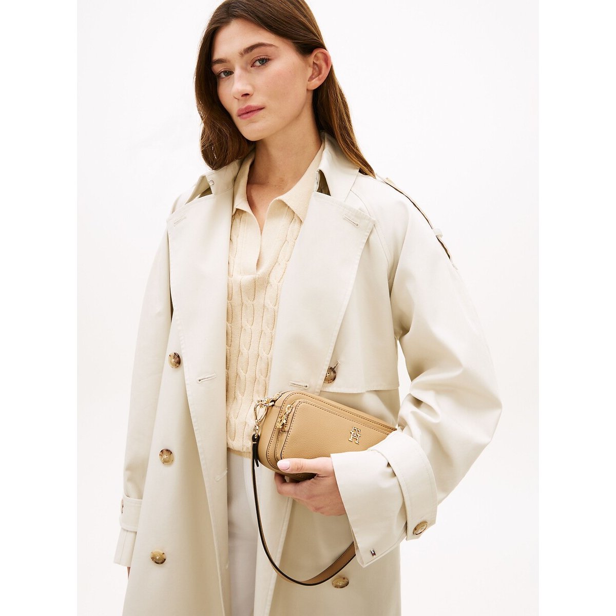 TH Daily Camera Bag sandy beige, TOMMY HILFIGER