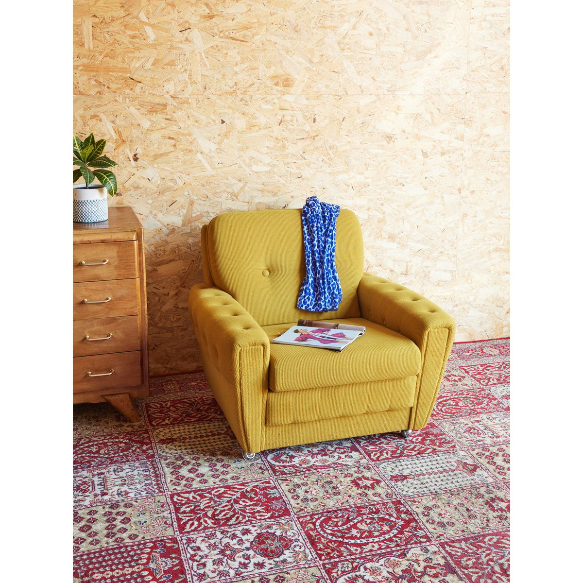 Fauteuil années 70 Jakob N°1259 - Bon état vert, DEBONGOUT