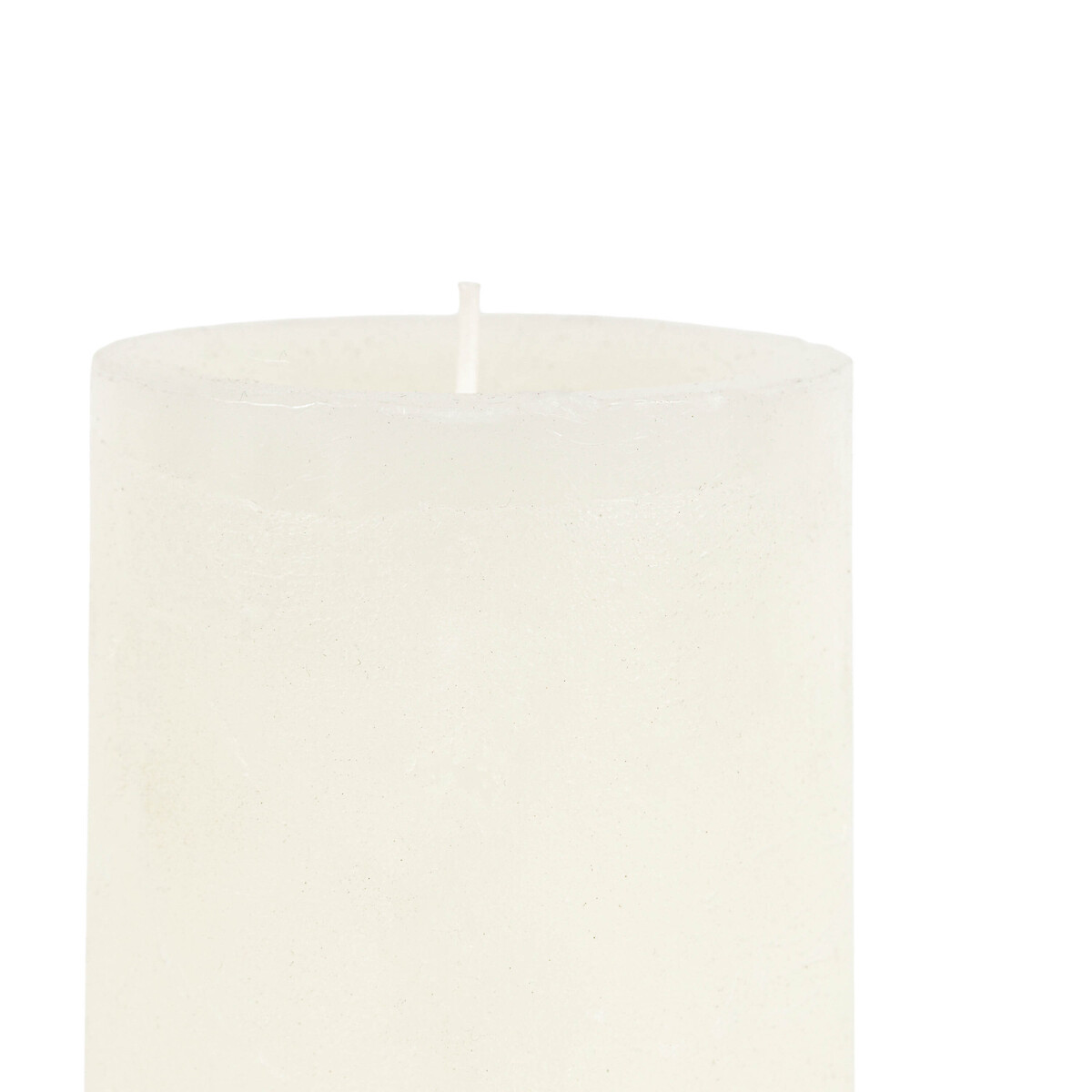 Set of 2 18cm Rustic Pillar Candles white, ÉDITÉ