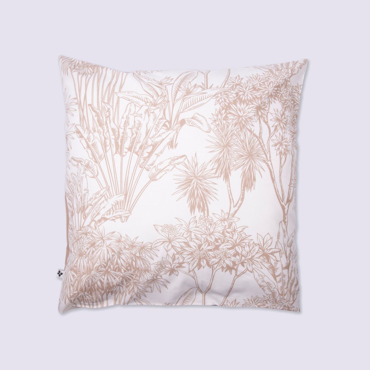 Taie d'oreiller coton à fleurs - FLORA marron, TERRE DE NUIT
