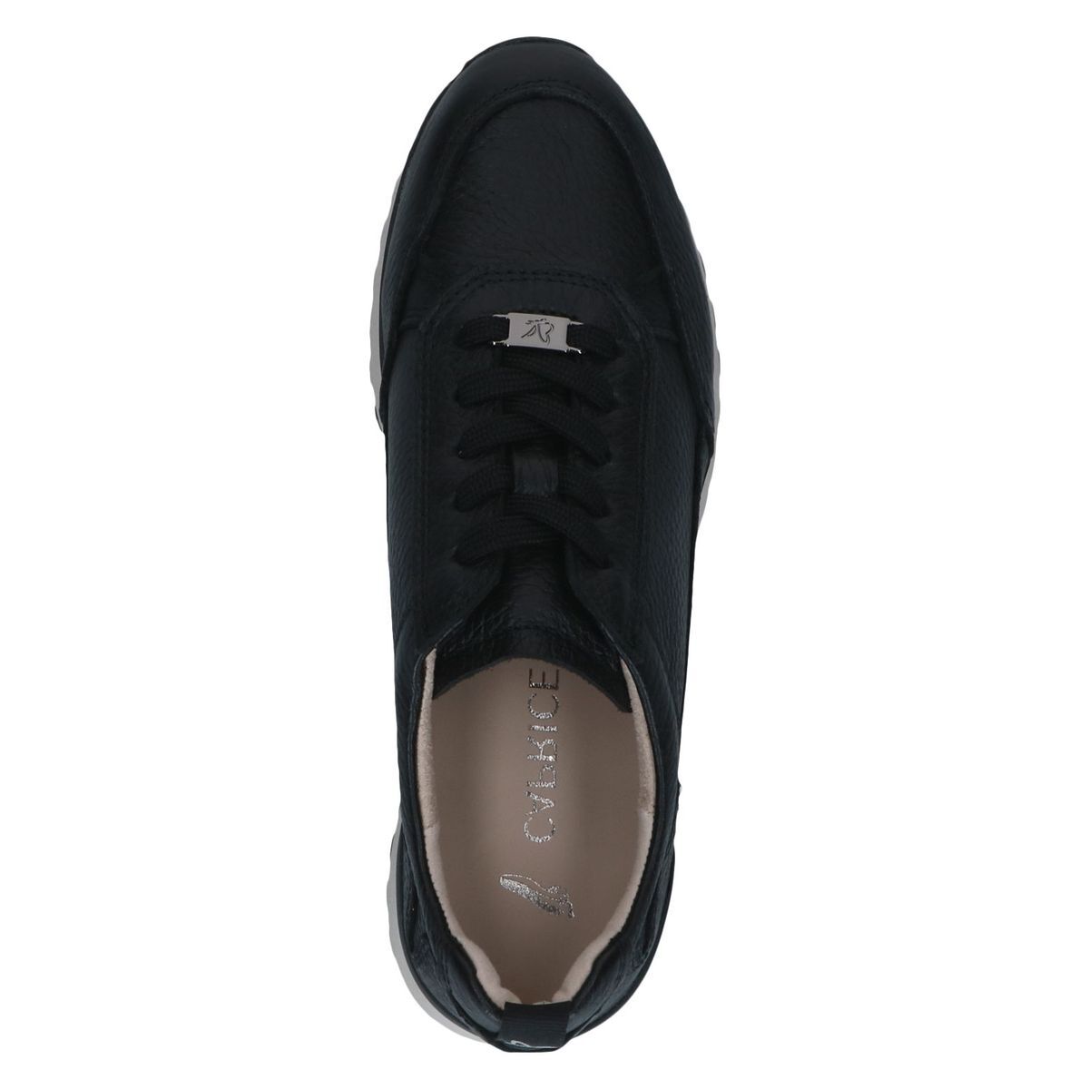 Basket en cuir noir cuir, CAPRICE