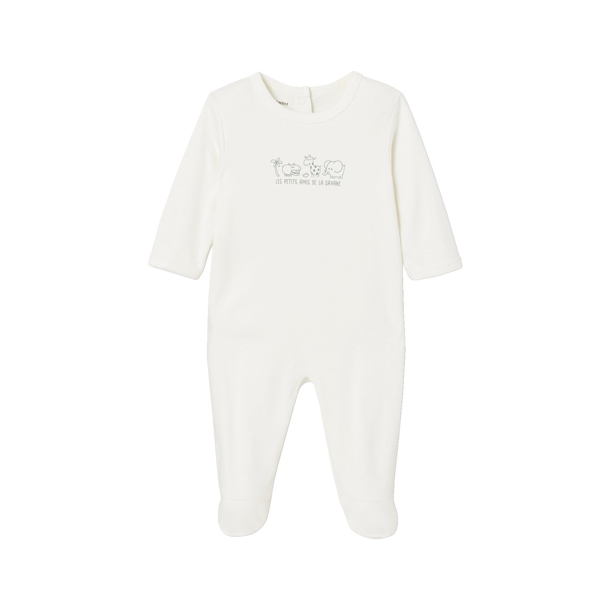 Lot de 3 dors-bien en interlock BASICS bleu grisé, VERTBAUDET