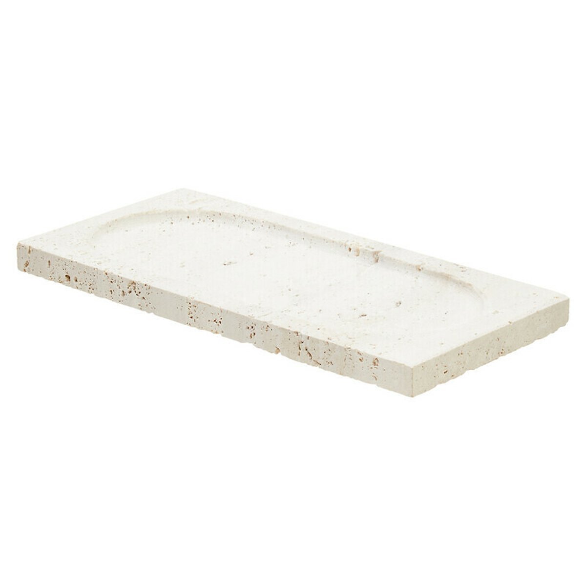 Travertine Rectangular Decorative Tray natural, FIFTY FIVE SOUTH