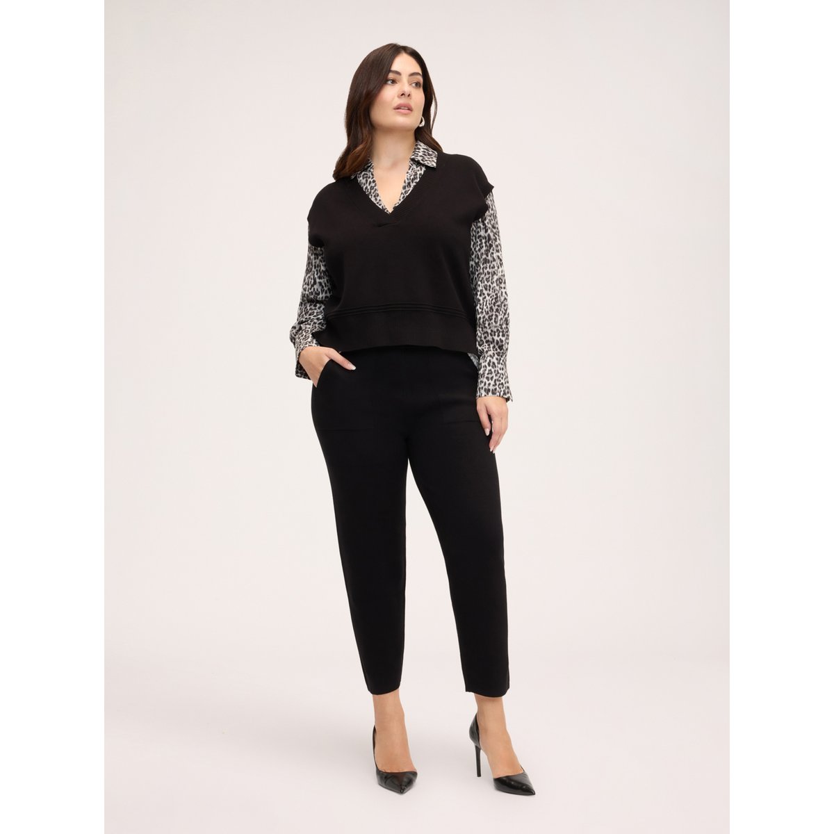 Joggers noir, FIORELLA RUBINO