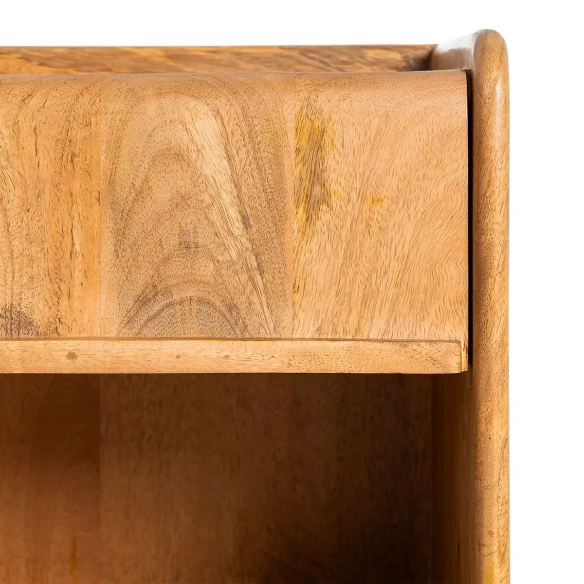 Table de chevet bois massif manguier 1 tiroir 45x35x50cm bois, WADIGA