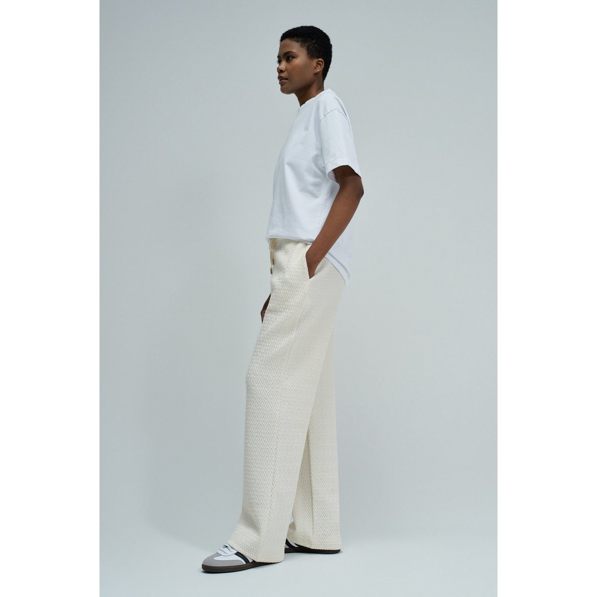 PANTALONS JOGGERS AVEC JACQUARD beige, SALSA JEANS