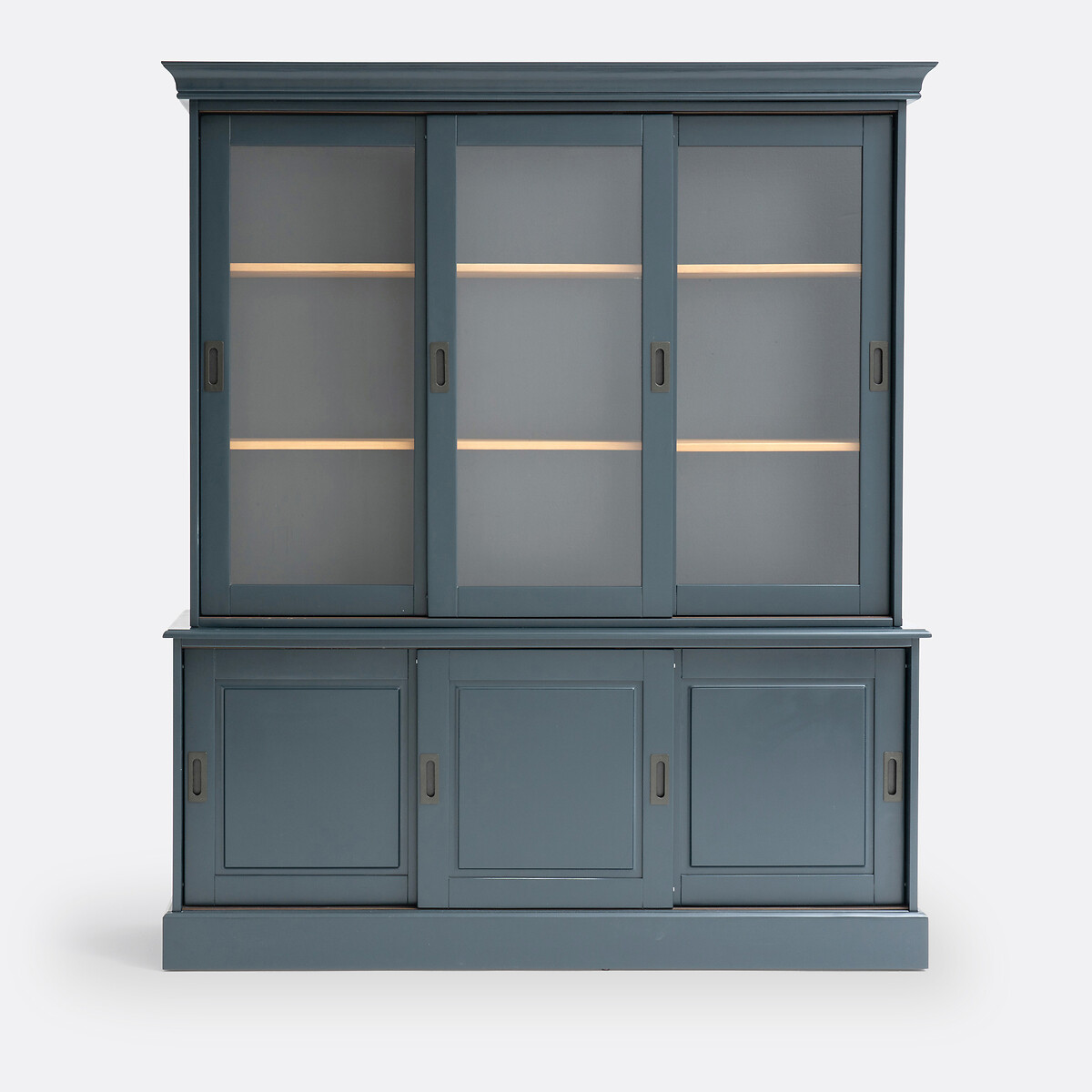 Armario para vajilla con 6 puertas, de pino macizo y MDF, POIRET antracita, LA REDOUTE INTERIEURS