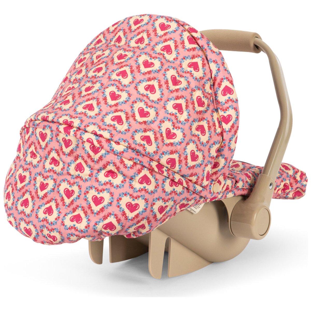 Siège de vélo pour poupée rose, jaune, bleu, KONGES SLOJD