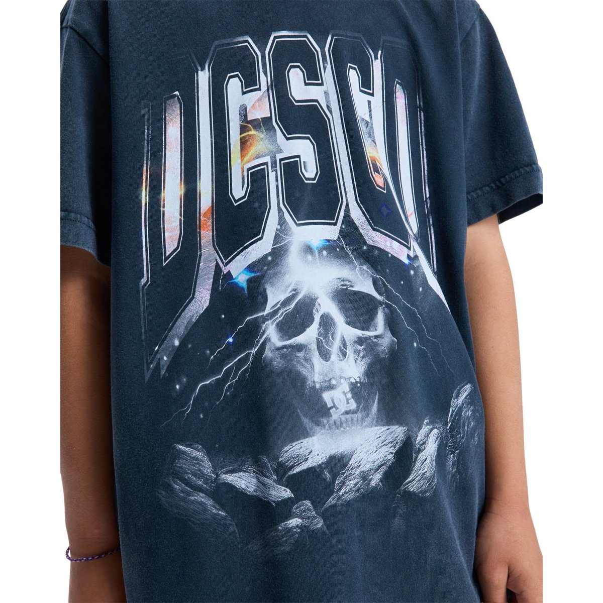 T-Shirt à manches courtes SKULL STORM. noir black, DC SHOES