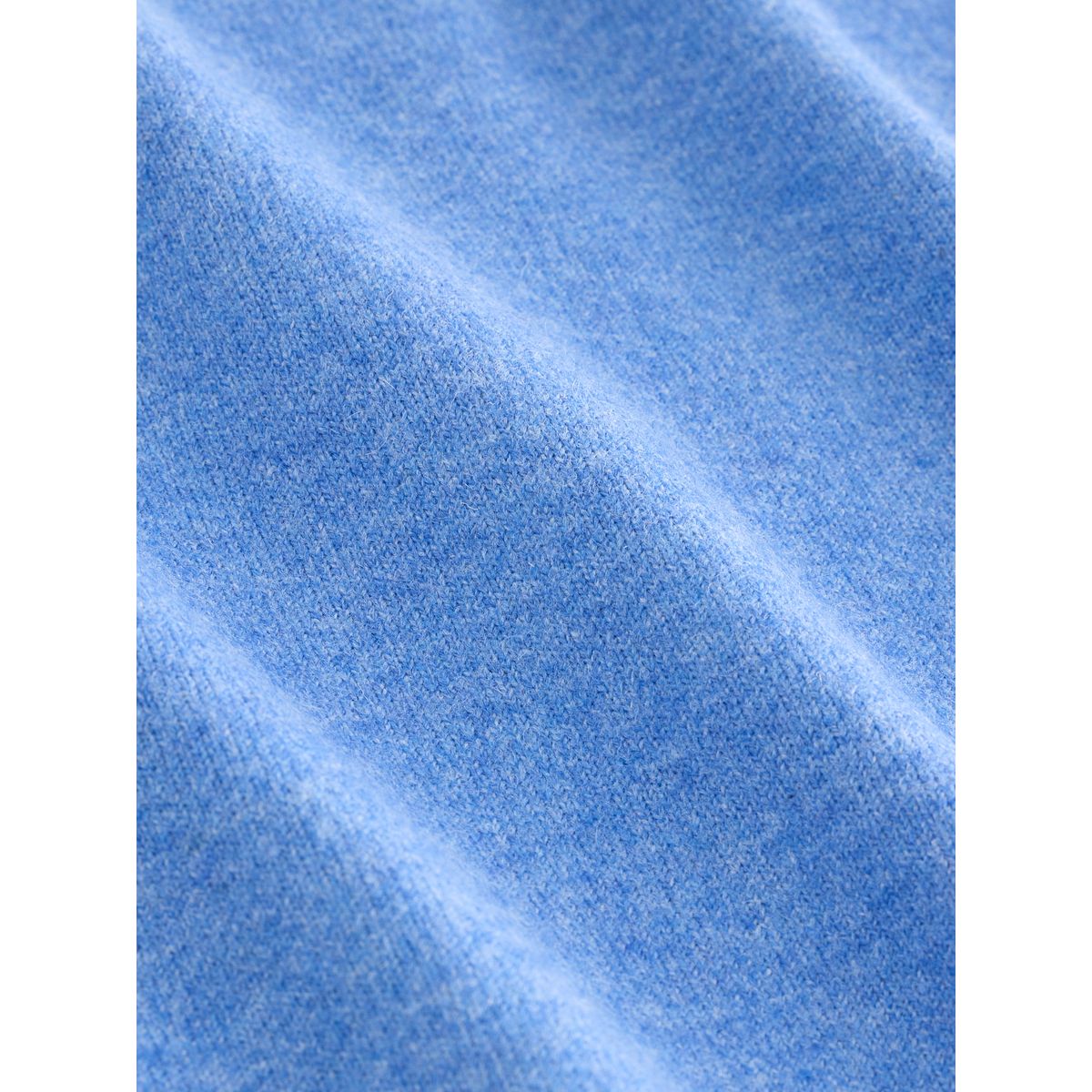 Polo ultra-doux à col ouvert bleu, NEXT