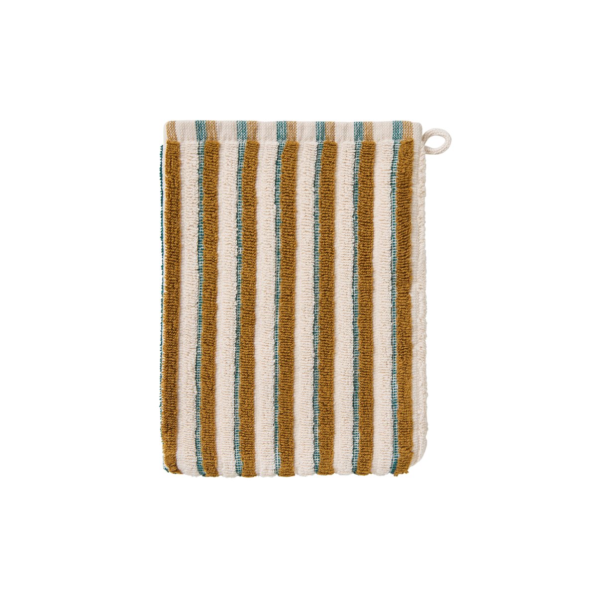 Gant de toilette COMBO bronze/emeraude, CARRE BLANC
