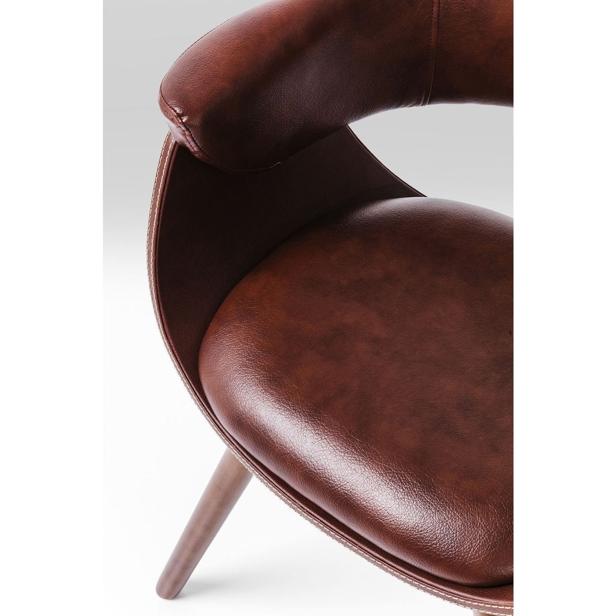 Chaise avec accoudoirs, MONACO marron, KARE DESIGN