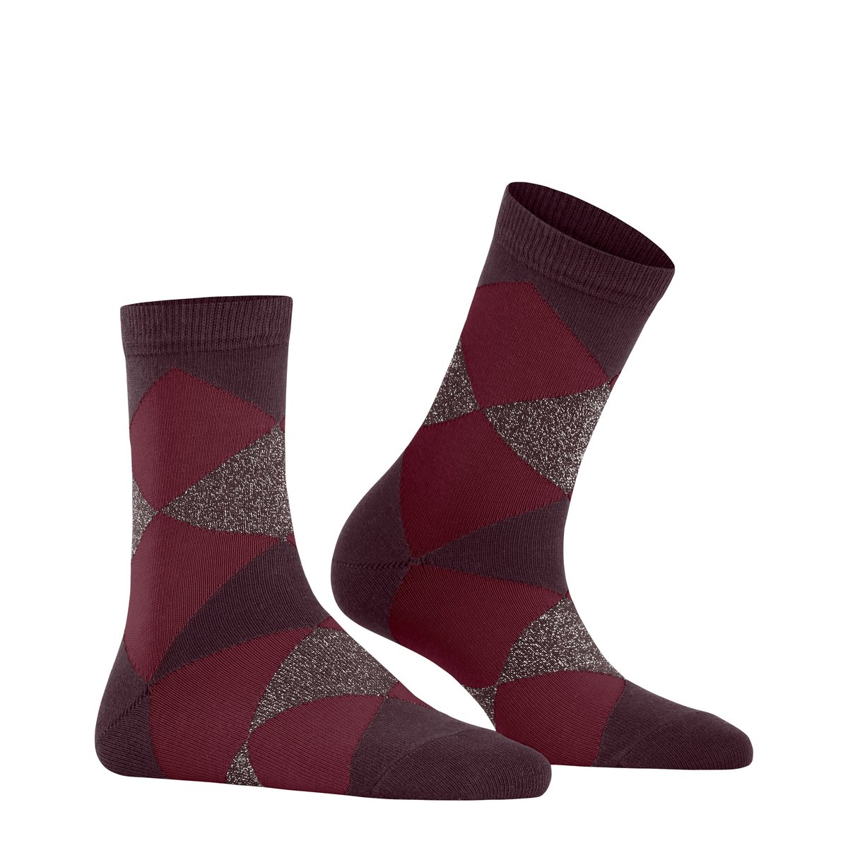 Chaussettes Glitter Bonnie Opaque rouge, BURLINGTON