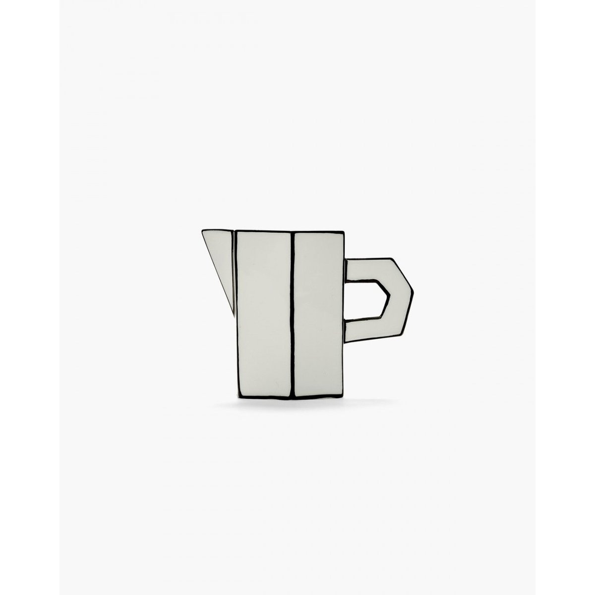 Cruche à lait en porcelaine Carte Blanche blanc, SERAX