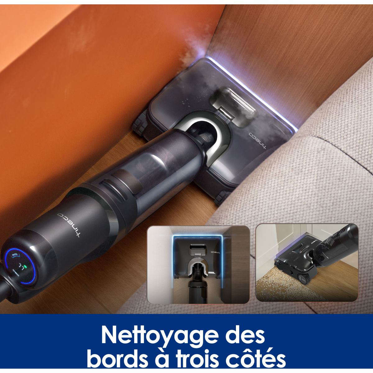 Aspirateur laveur Floor One S7 Steam avec fonction vapeur couleur unique, TINECO