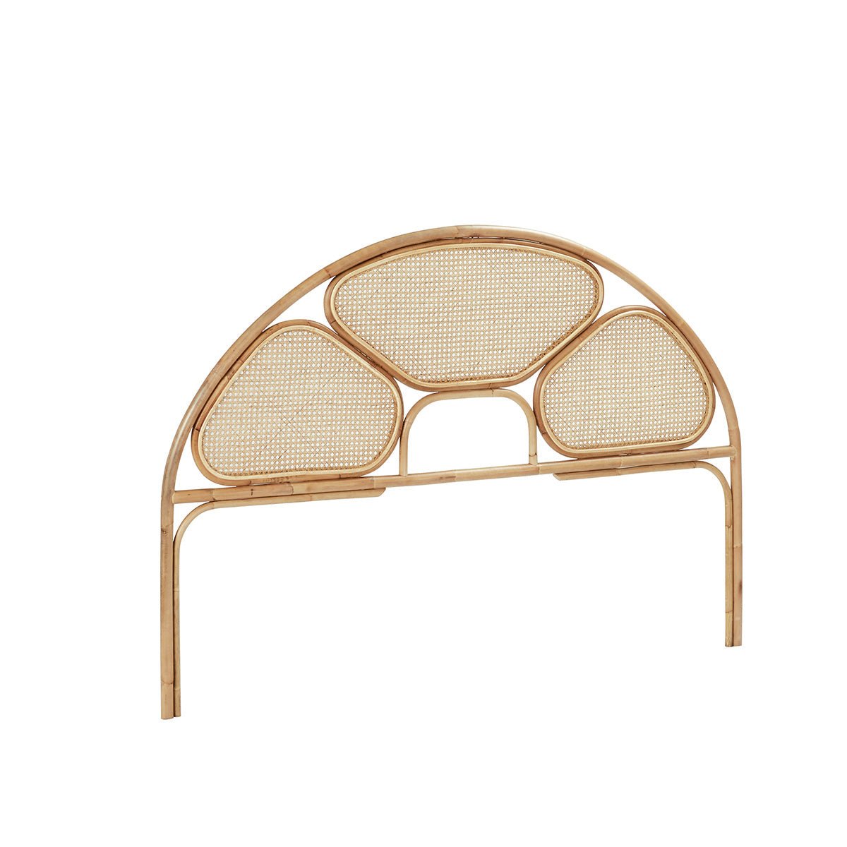 Tête de lit en cannage et rotin noir 160 cm AVA naturel, BERAH GETAH
