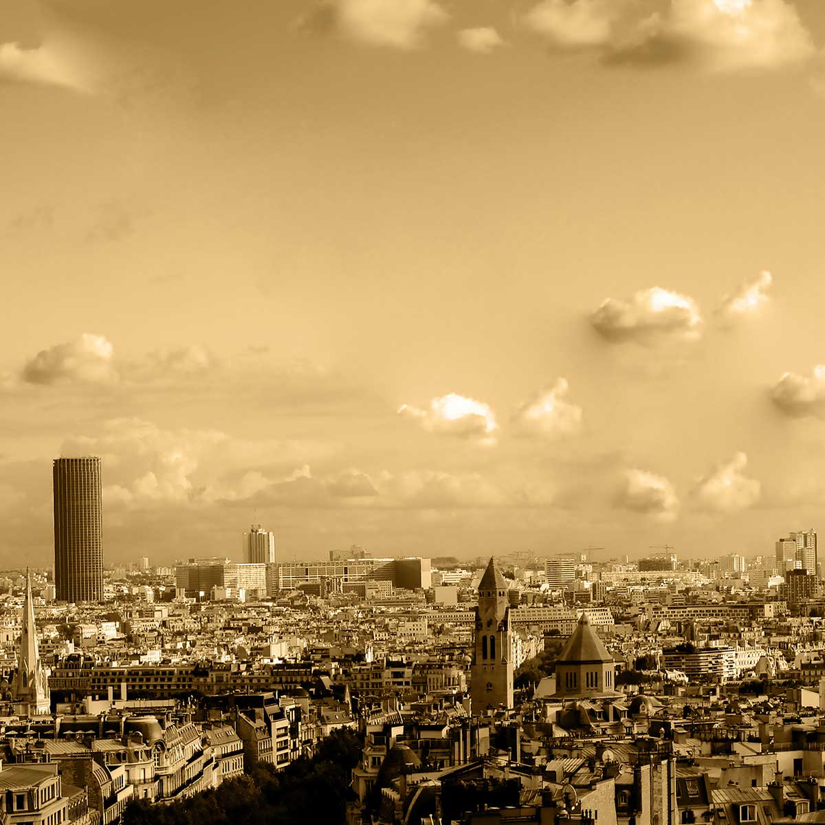 Tableau paris panoramique tableau alu dibond, HEXOA
