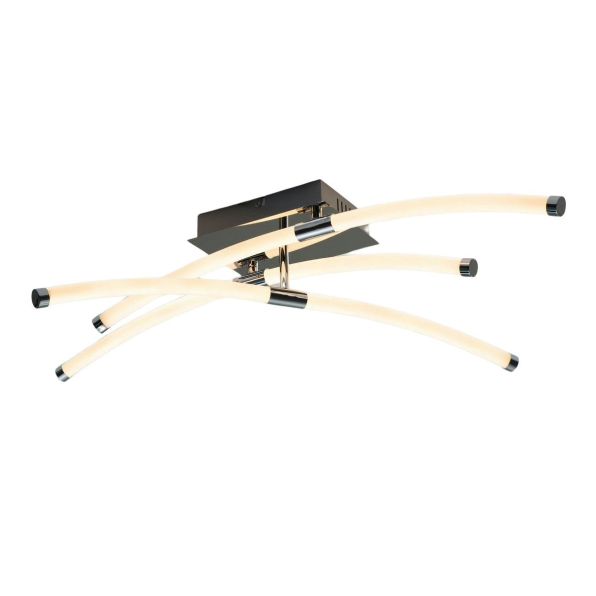 Plafonnier LED 3 bras ajustables - ADRIANNA argenté / chromé, KOSILUM