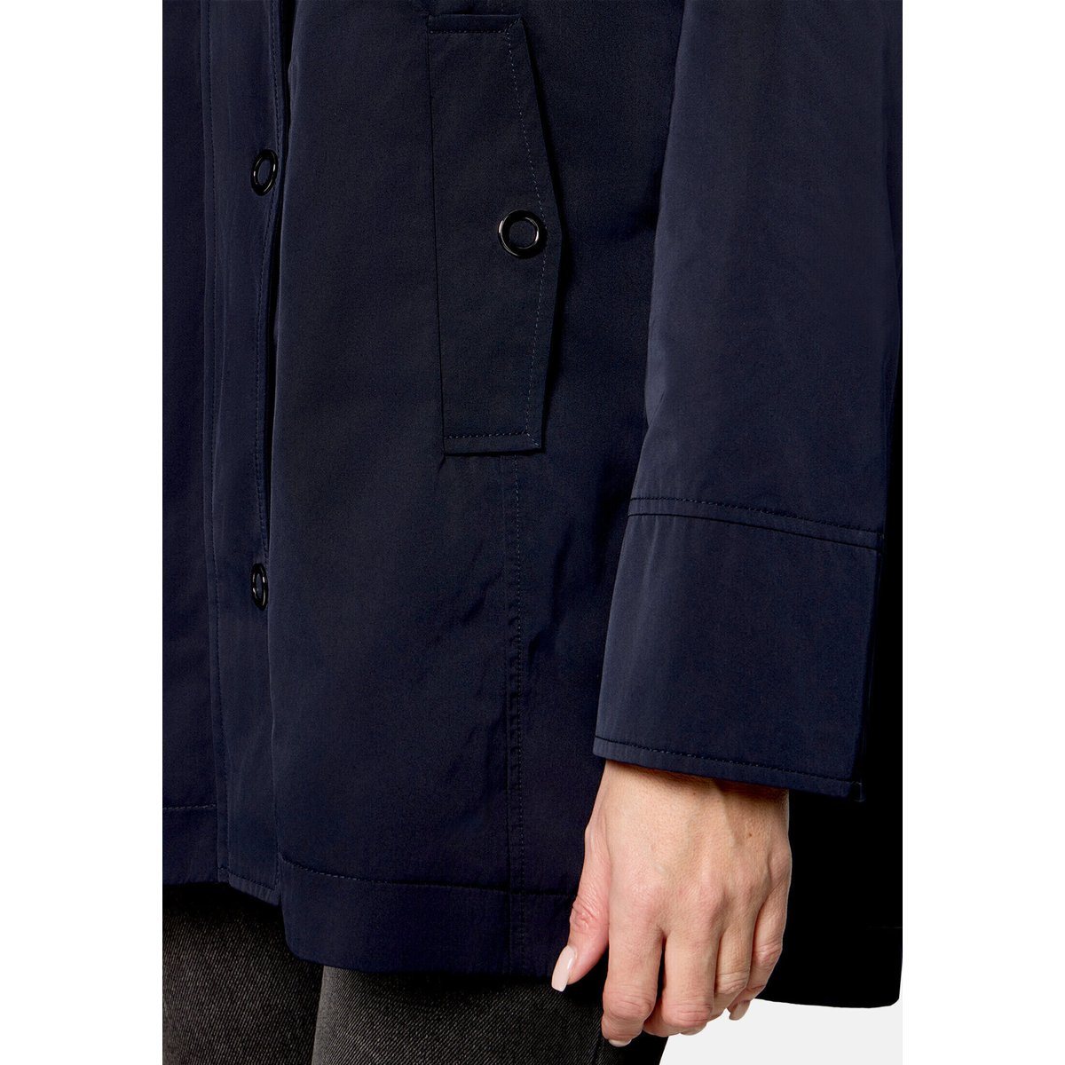 Veste d'été à capuche bleu foncé, BETTY BARCLAY