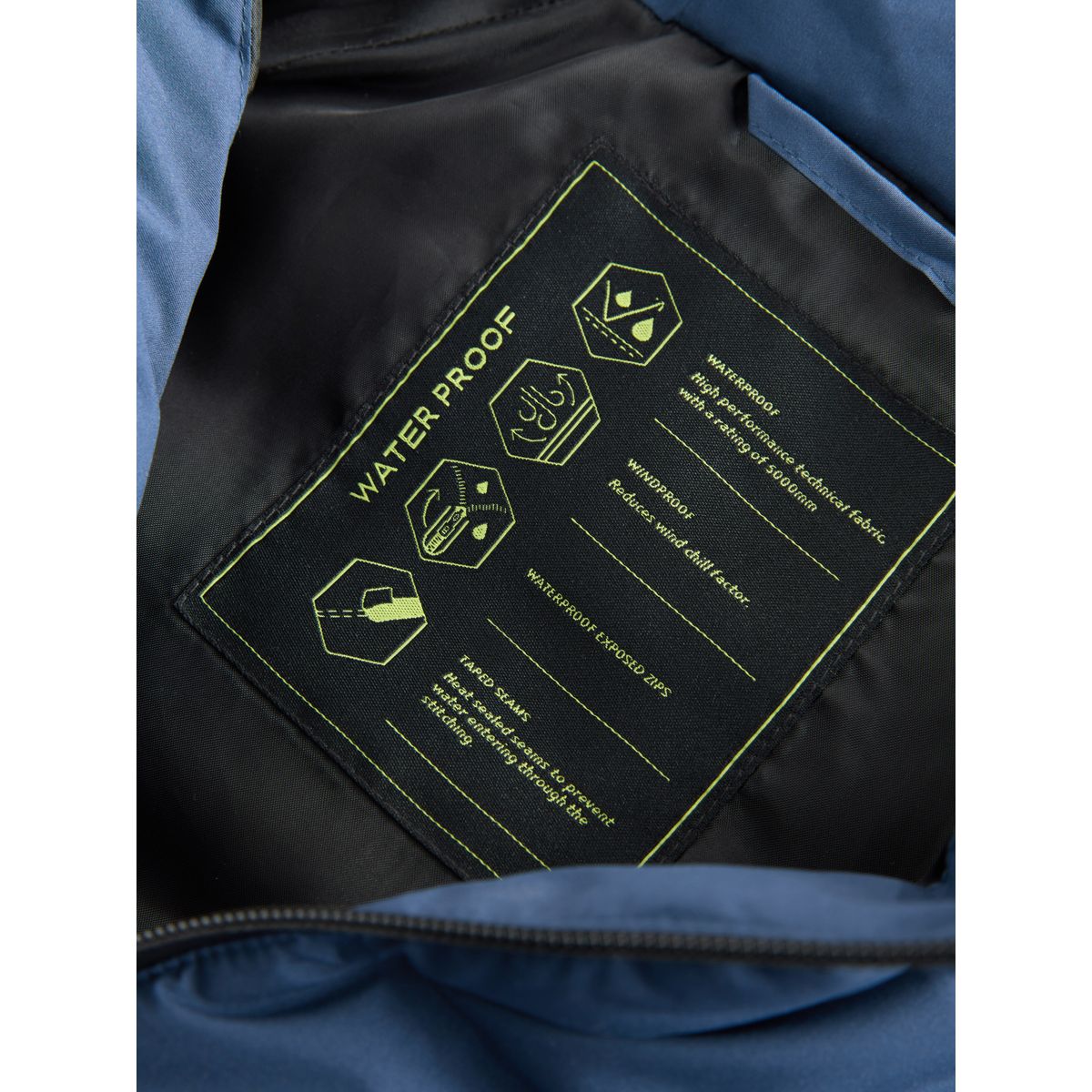 Veste à capuche semi-épaisse imperméable bleu marine, NEXT