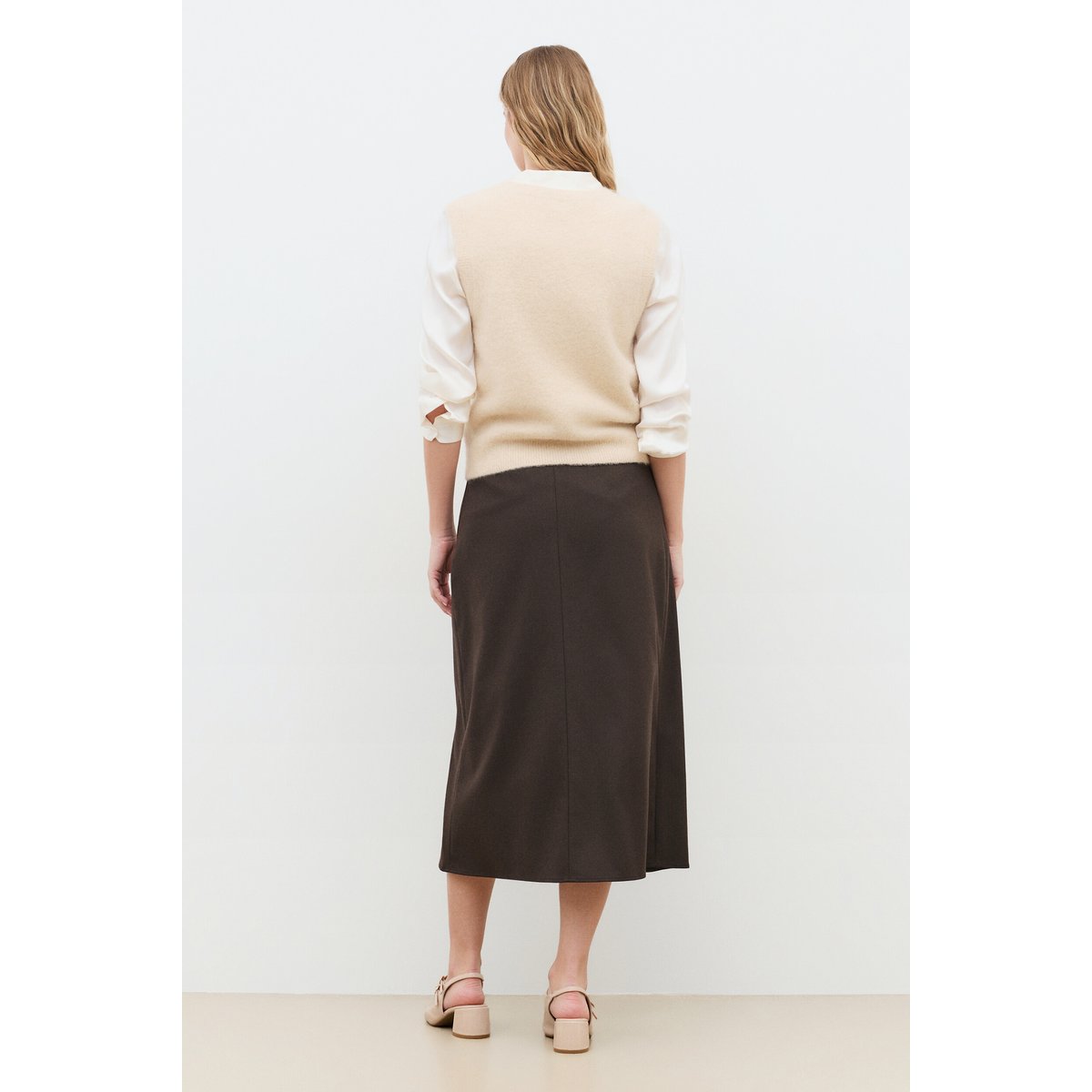 Pull droit col rond MBENSON sable, CAROLL