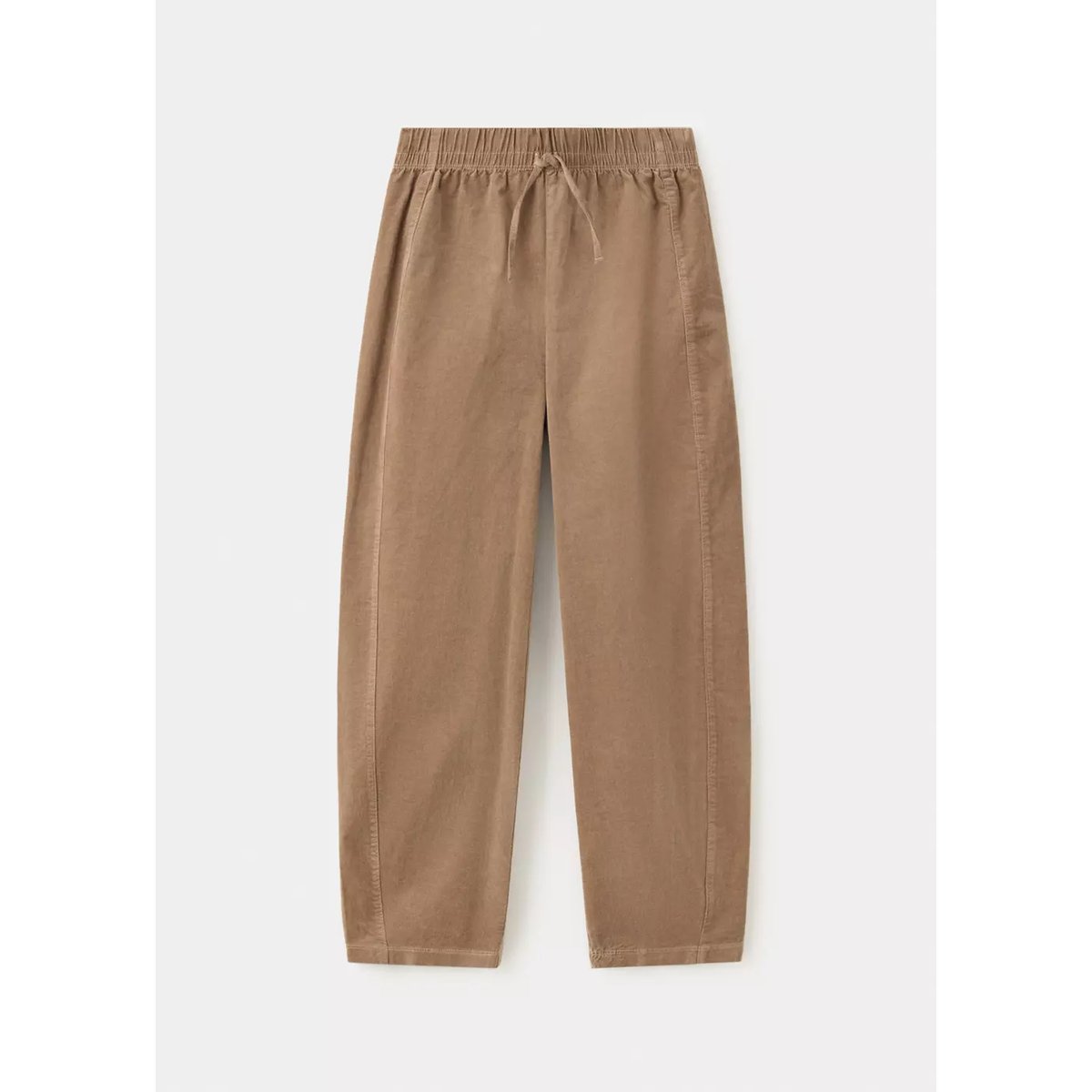 Pantalon bouffant en velours côtelé tabac, MANGO KIDS