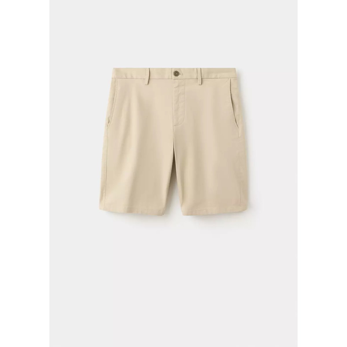 Bermuda slim-fit chino coton beige, MANGO MAN