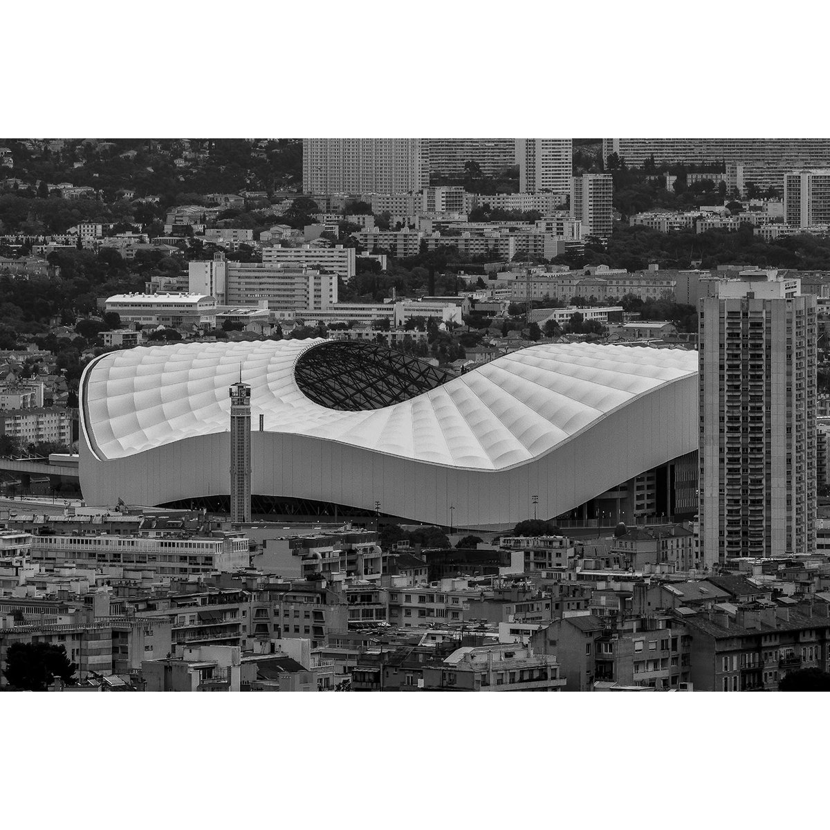 Tableau Tableau photo vélodrome tableau alu dibond, HEXOA