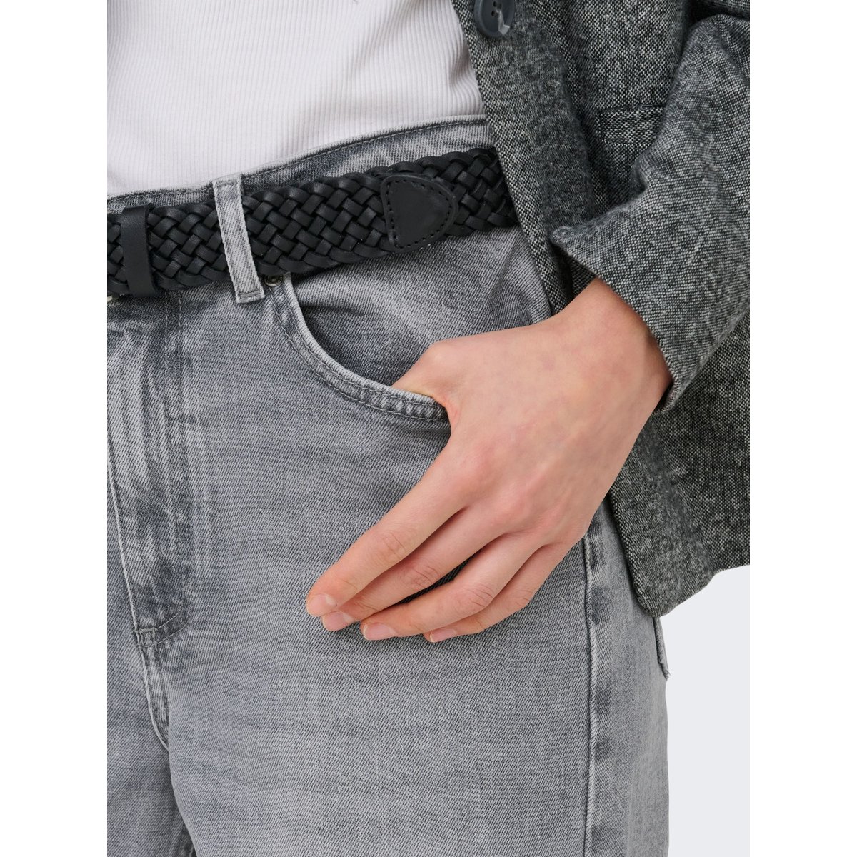 Jean À Jambe Large medium grey denim, ONLY